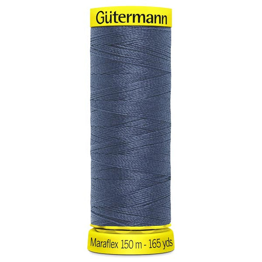 112 Gutermann Maraflex Thread 150m - Blue Grey