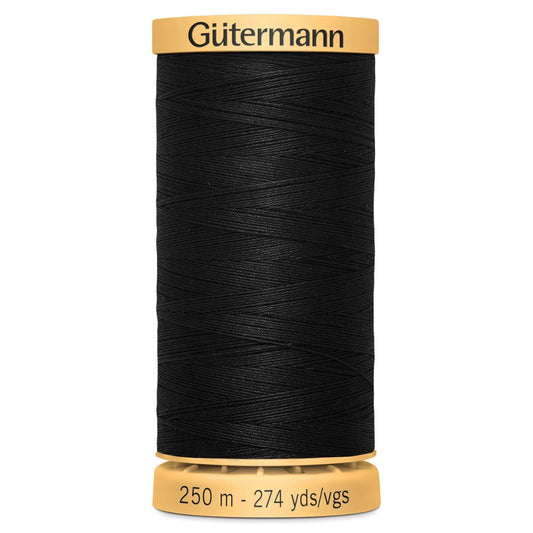 5201 Gutermann Natural Cotton Thread 250m - Black