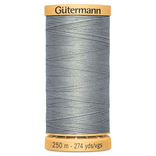 6206 Gutermann Natural Cotton Thread 250m - Medium Grey