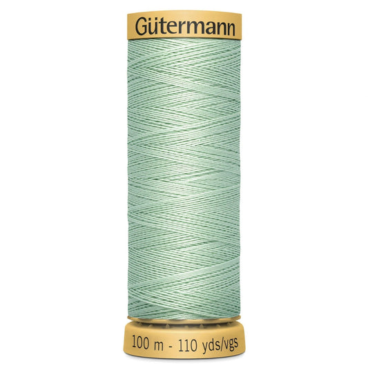 9318 Gutermann Natural Cotton Thread 100m - Creamy Green