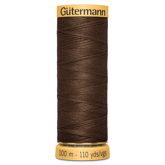 1523 Gutermann Natural Cotton Thread 100m - Brown