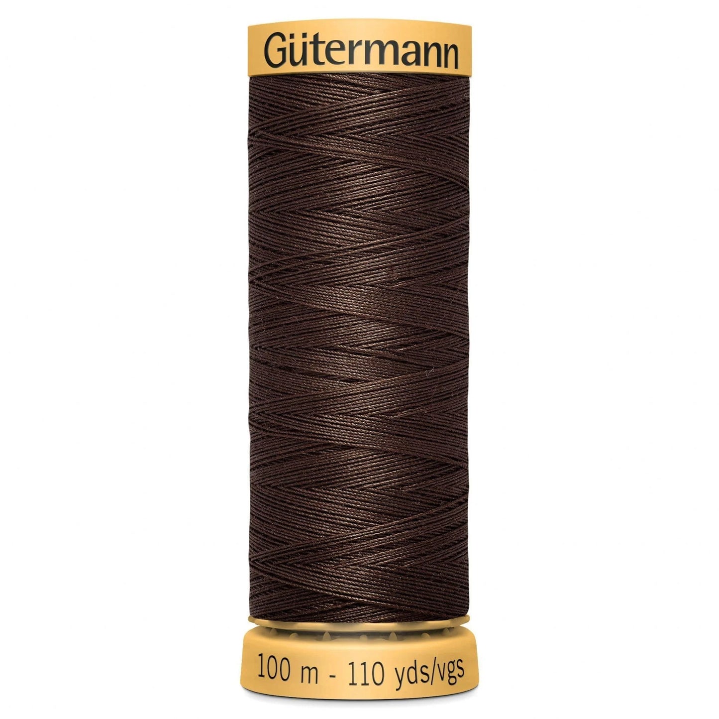 1912 Gutermann Natural Cotton Thread 100m - Deep Brown