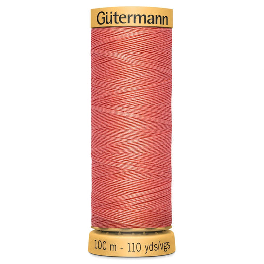 2166 Gutermann Natural Cotton Thread 100m - Pastel Red