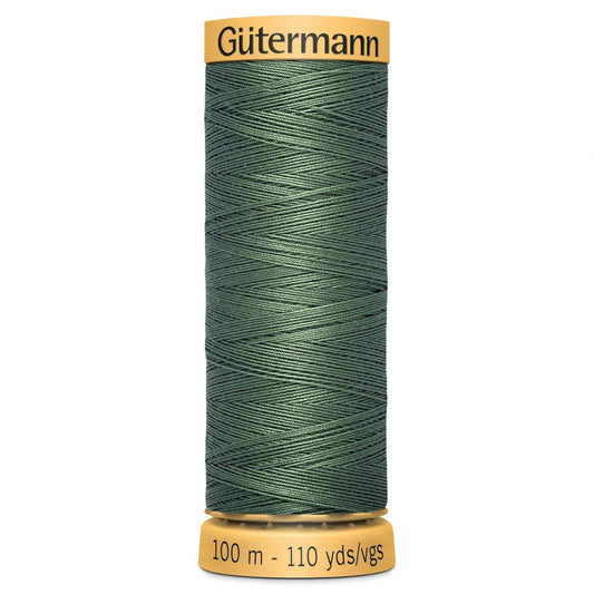 8724 Gutermann Natural Cotton Thread 100m - Smooth Green