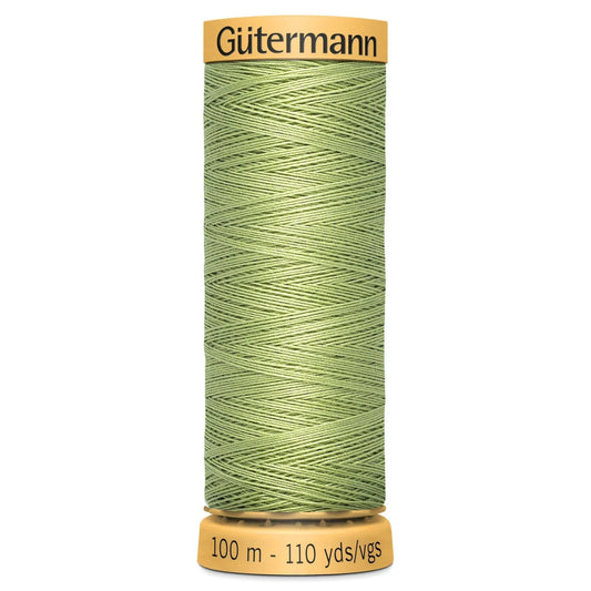 9837 Gutermann Natural Cotton Thread 100m - Lime Green