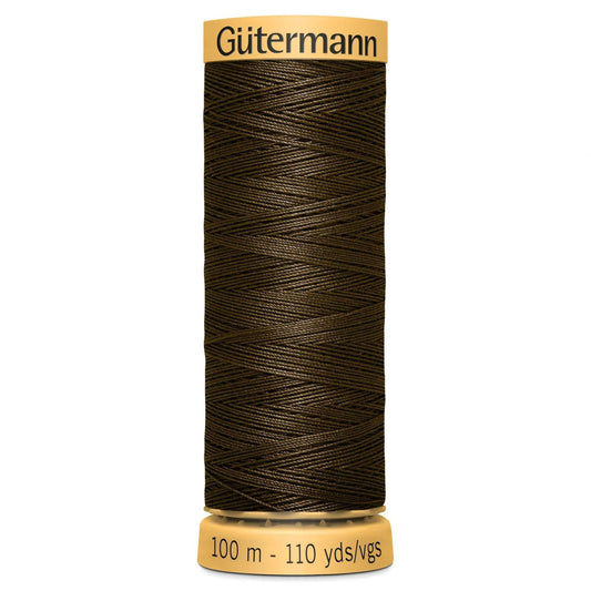 2960 Gutermann Natural Cotton Thread 100m - Dark Brown