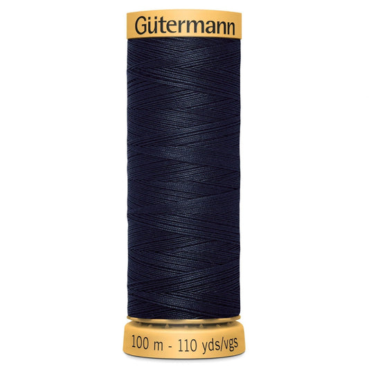 6210 Gutermann Natural Cotton Thread 100m - Very Dark Navy