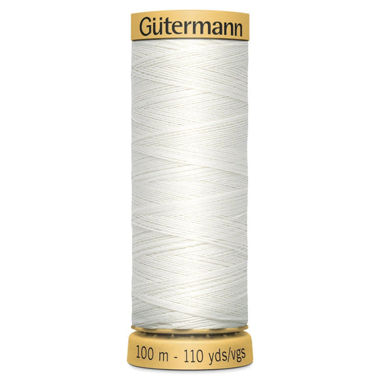5709 Gutermann Natural Cotton Thread 100m - White