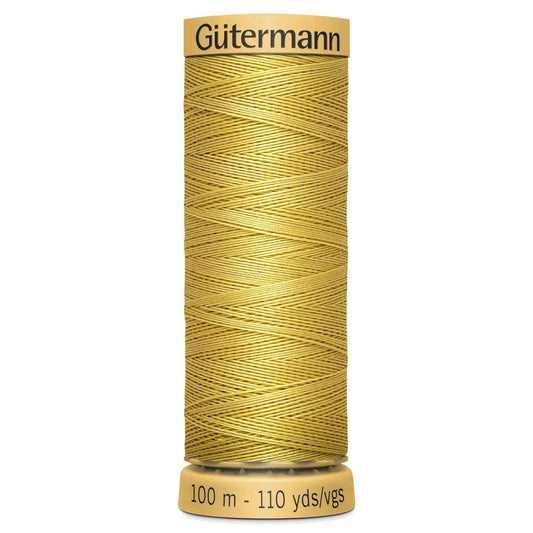 758 Gutermann Natural Cotton Thread 100m - Wheat Yellow