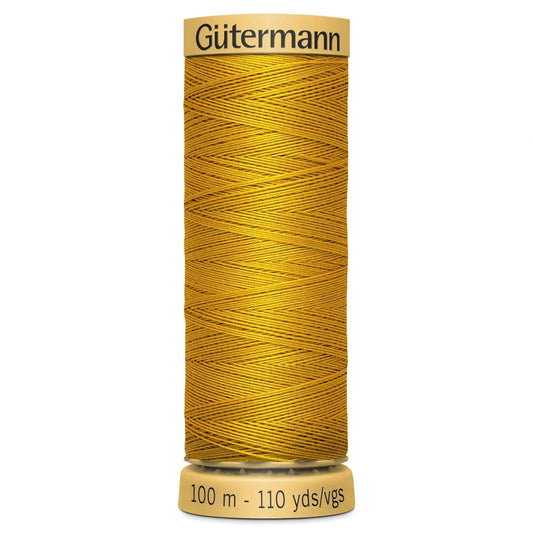 1661 Gutermann Natural Cotton Thread 100m - Gold