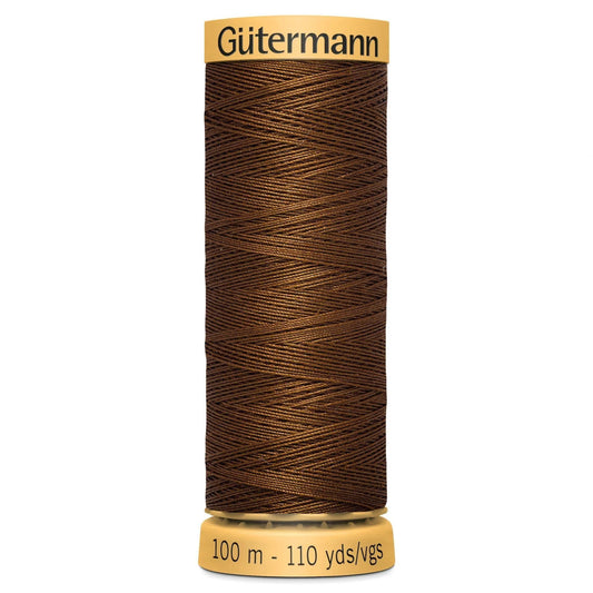 1633 Gutermann Natural Cotton Thread 100m - Brown