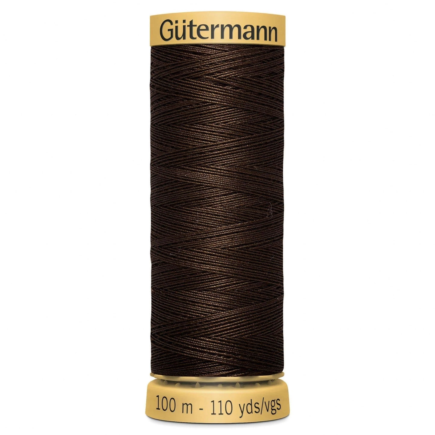 1613 Gutermann Natural Cotton Thread 100m - Dark Brown