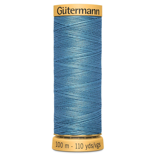 6125 Gutermann Natural Cotton Thread 100m - Light Blue