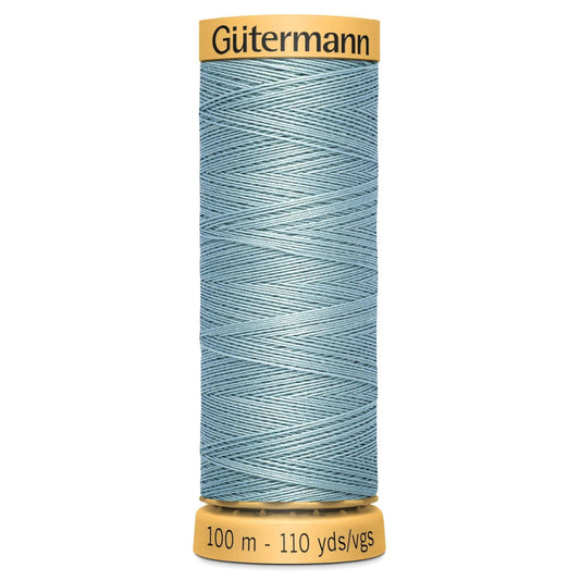 7416 Gutermann Natural Cotton Thread 100m - Grey Blue