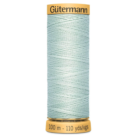 7318 Gutermann Natural Cotton Thread 100m - Light Grey Blue