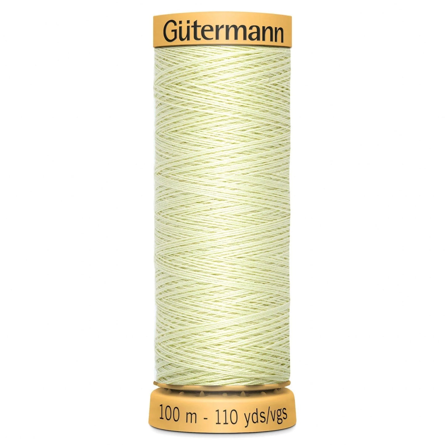 128 Gutermann Natural Cotton Thread 100m - Yellow Cream