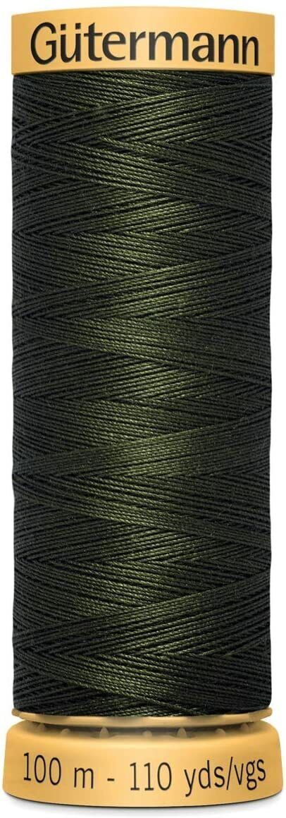 9623 Gutermann Natural Cotton Thread 100m - Green Grey