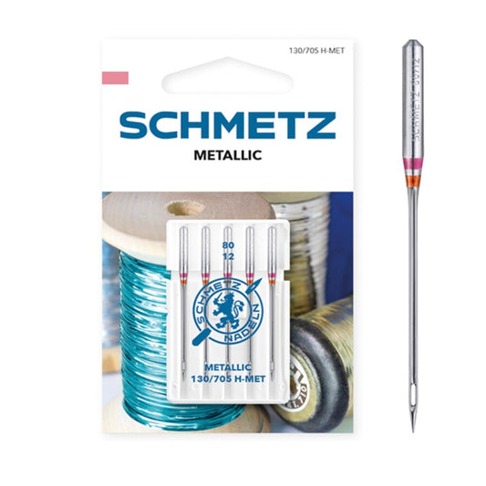 Schmetz Metallic Size 80 Machine Needles 5 Piece Card SCH-717907