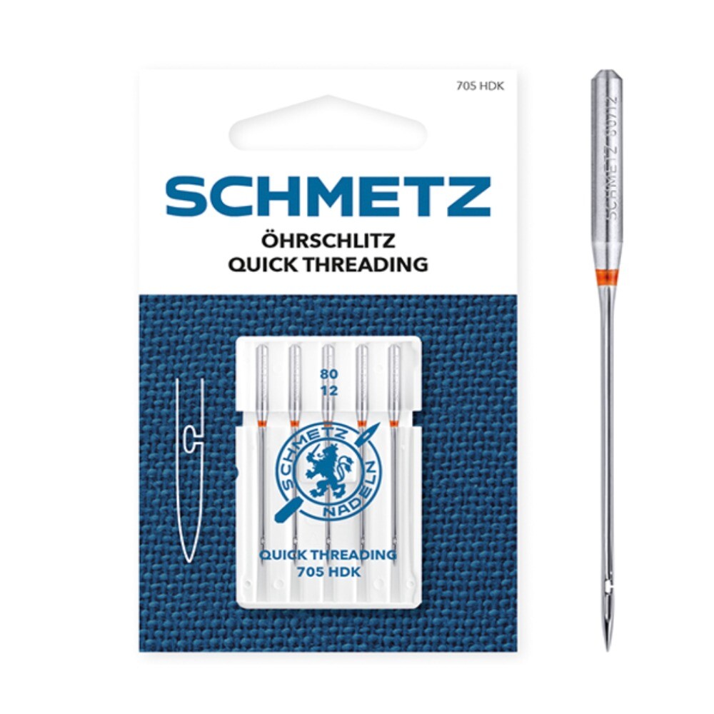 Schmetz Easy Thread Size 80 Machine Needles 5 Piece Card SCH-718197