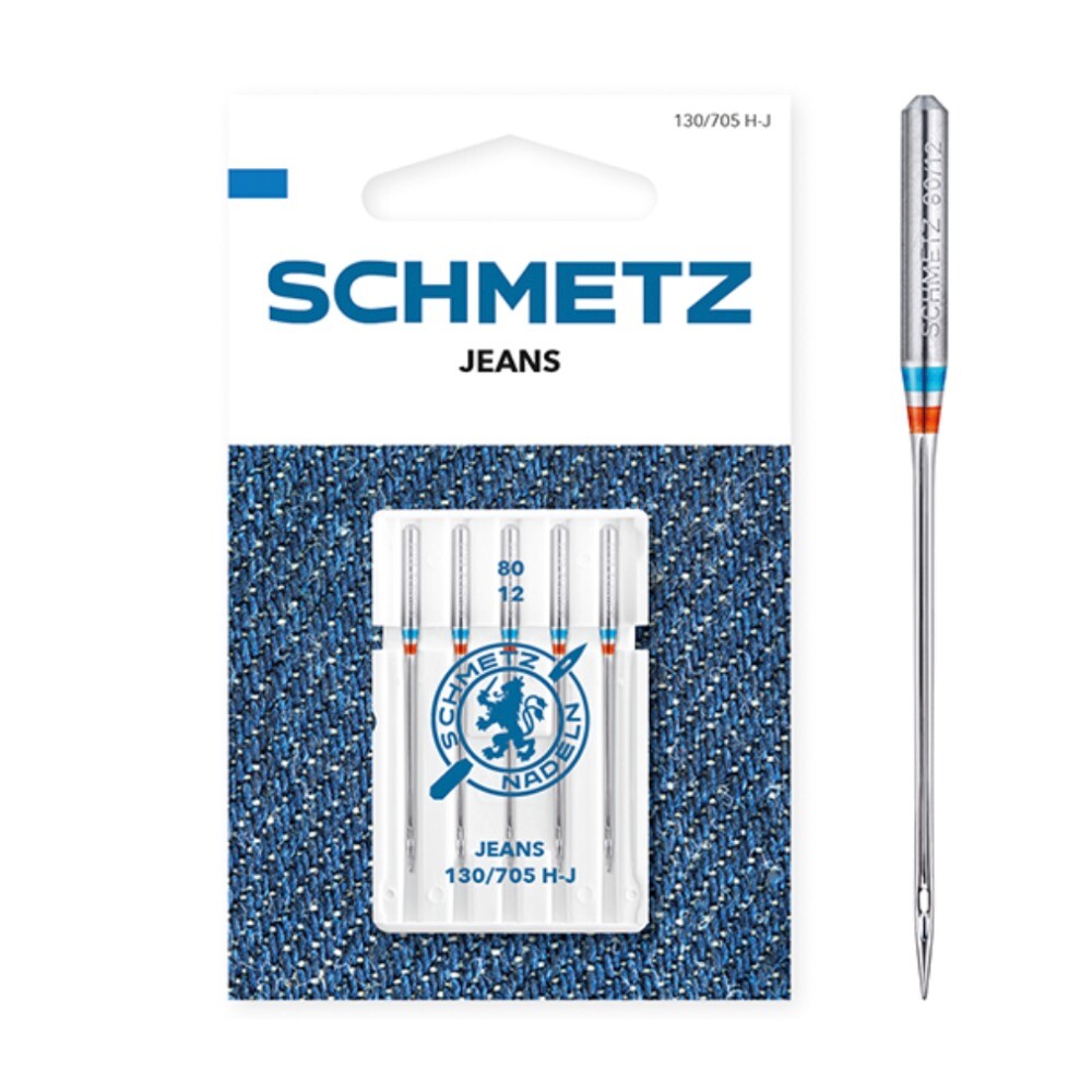 Schmetz Jeans Size 80 Machine Needles 5 Piece Card SCH-719037