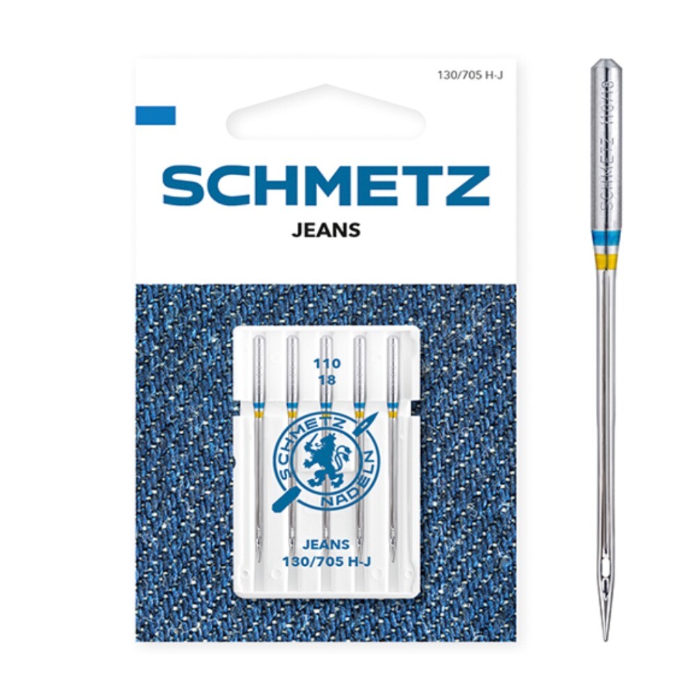 Schmetz Jeans Size 110 Machine Needles 5 Piece Card SCH-719097