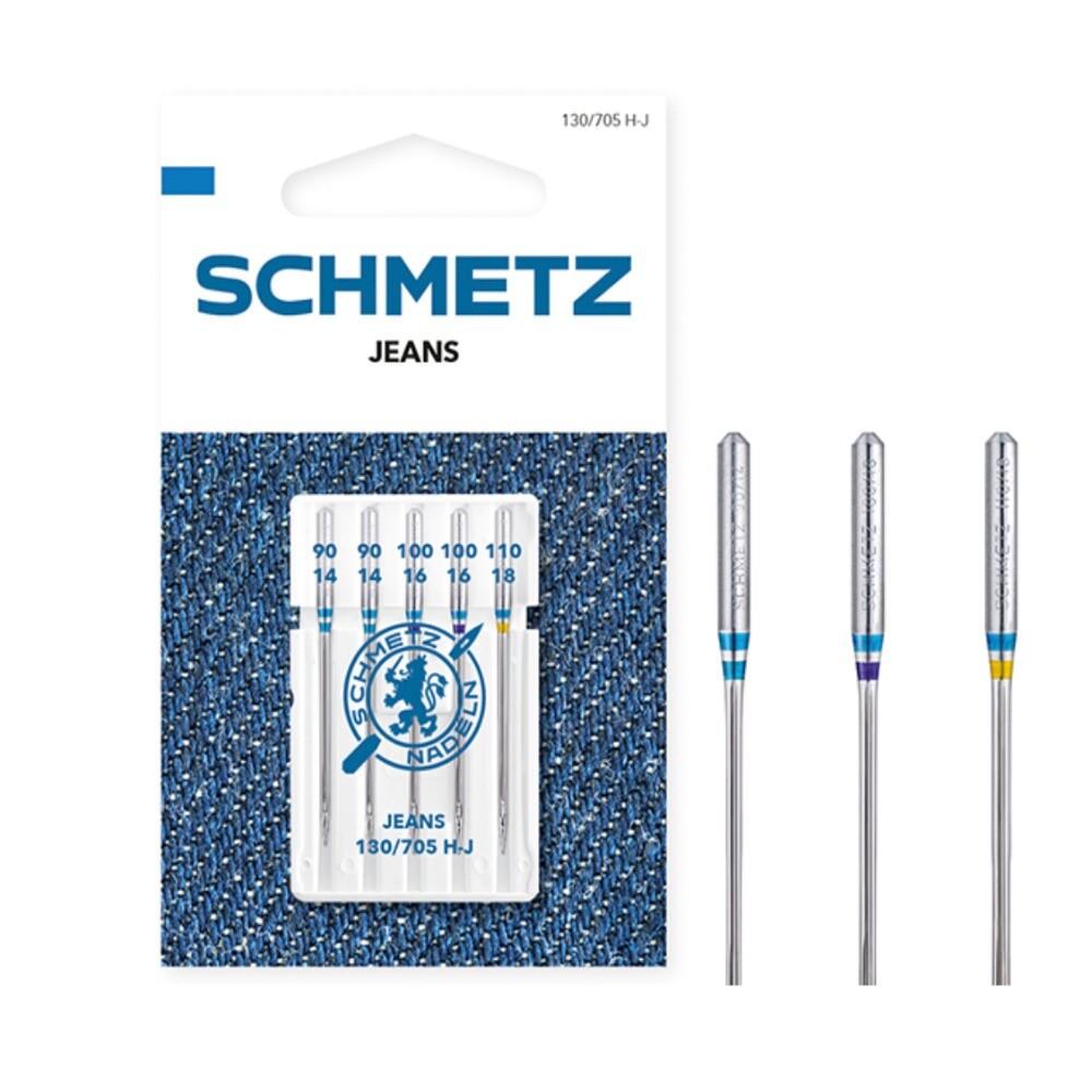 Schmetz Jeans Size 90-110 Machine Needles 5 Piece Card SCH-719117