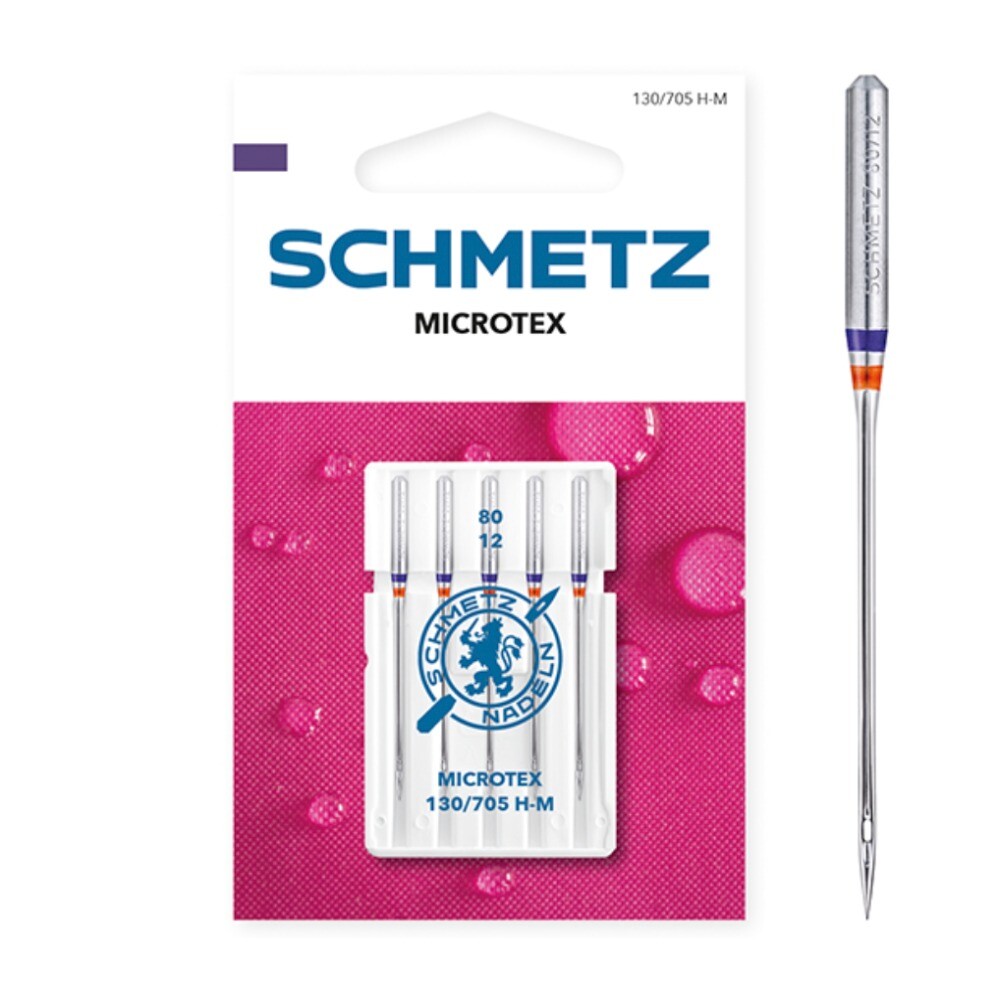 Schmetz Microtex Size 80 Machine Needles 5 Piece Card SCH-719197