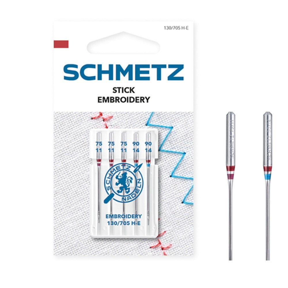 Schmetz Embroidery Size 75-90 Machine Needles 5 Piece Card SCH-719427