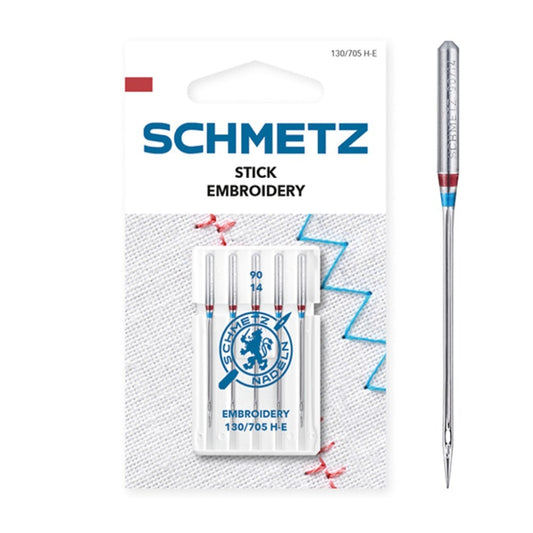 Schmetz Embroidery Size 90 Machine Needles 5 Piece Card SCH-719437