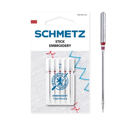 Schmetz Embroidery Size 75 Machine Needles 5 Piece Card SCH-719457