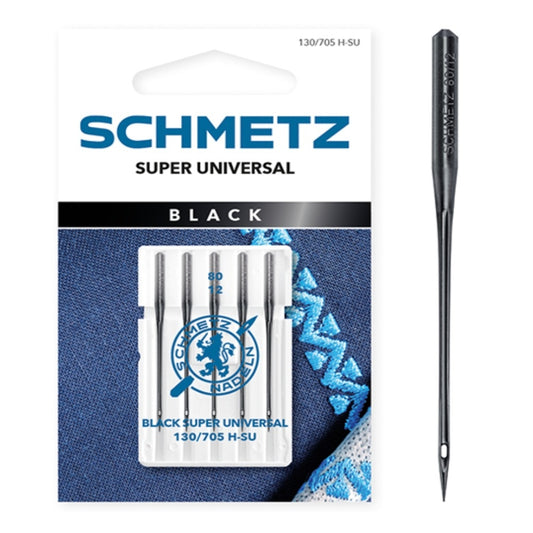 Schmetz Super Universal Black Size 80 Domestic Machine Needle 5pcs Card SCH-719677