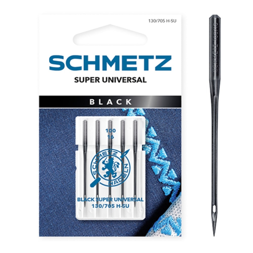 Schmetz Super Universal Black Size 100 Domestic Machine Needle 5pcs Card SCH-719977
