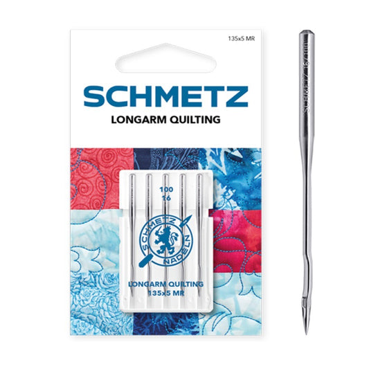 Schmetz Long Arm Quilting Size 100 Machine Needles 5 Piece Card SCH-726934