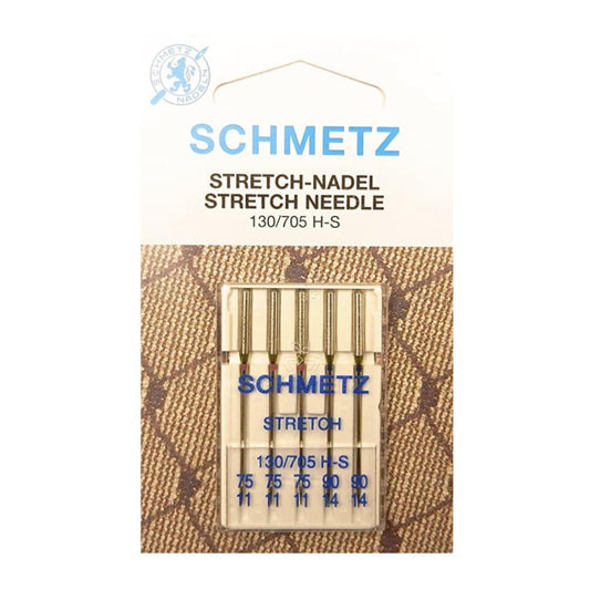 Schmetz Stretch Size 75-90 Machine Needles 5 Piece Card SCH-719487